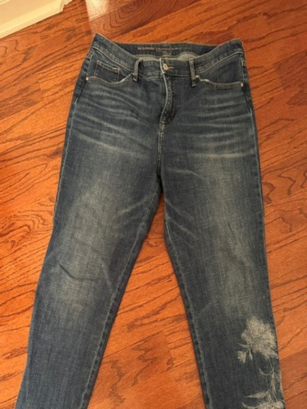 CHICO'S SO SLIMMING GIRLFRIEND SLIM ANKLE JEANS, SIZE 12